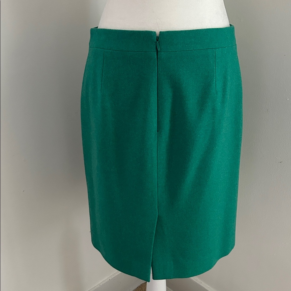 J. Crew Classic Jade Green Pencil Skirt sz 6 - Picture 4 of 6
